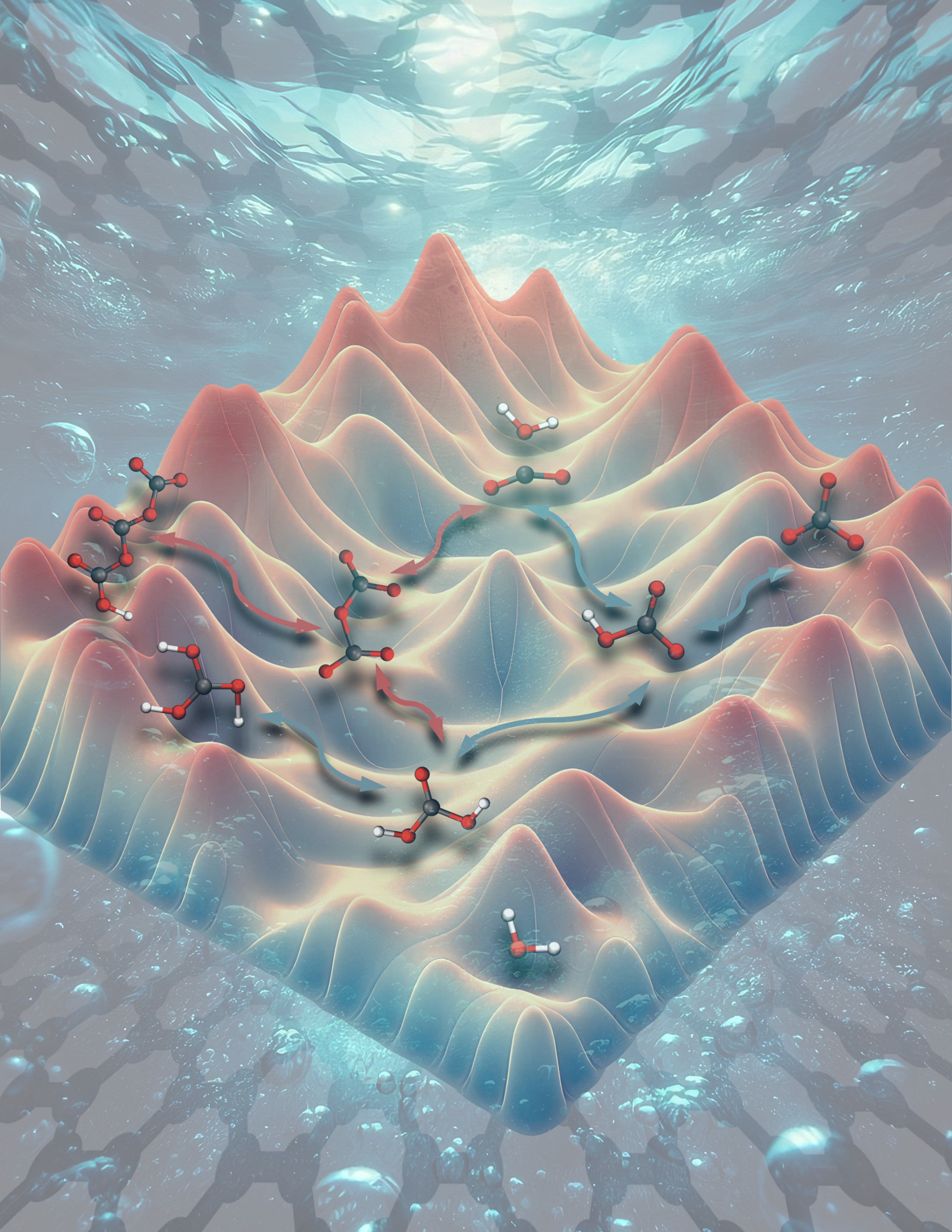 The first-principles Markov state models elucidate the complex reaction kinetics of CO2 in supercritical water. (Image courtesy of Prof. Chu Li, Jie Shu, Prof. Ding Pan)