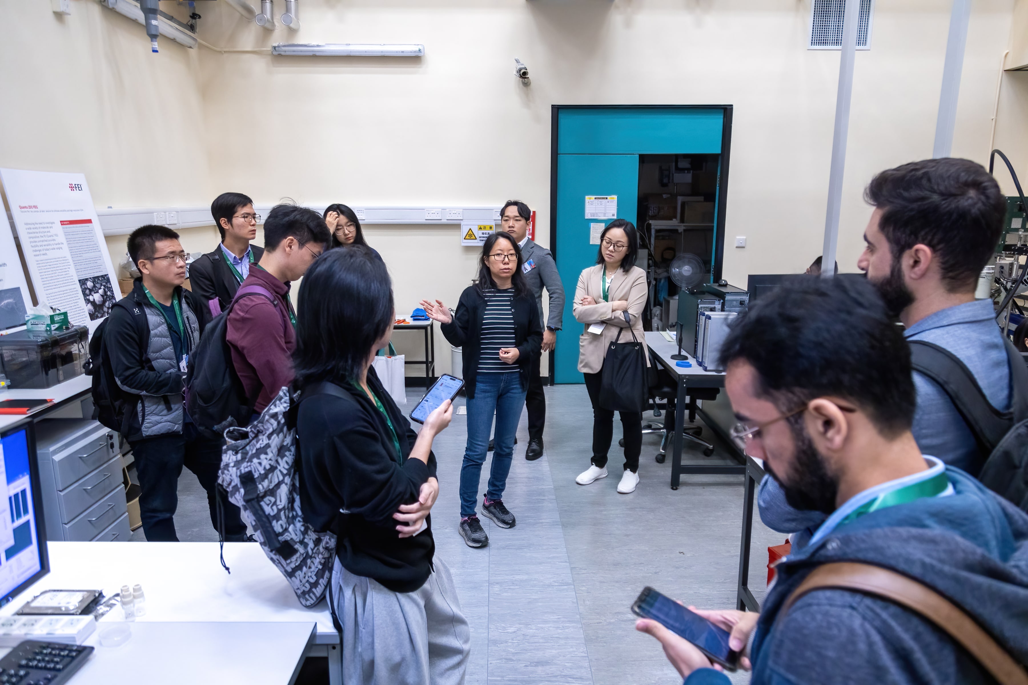 The young scientists had the opportunity to explore the Materials Characterization and Preparation Facility and gain insight into how it serves academic researchers in the preparation, characterization, and analysis of various advanced materials. 