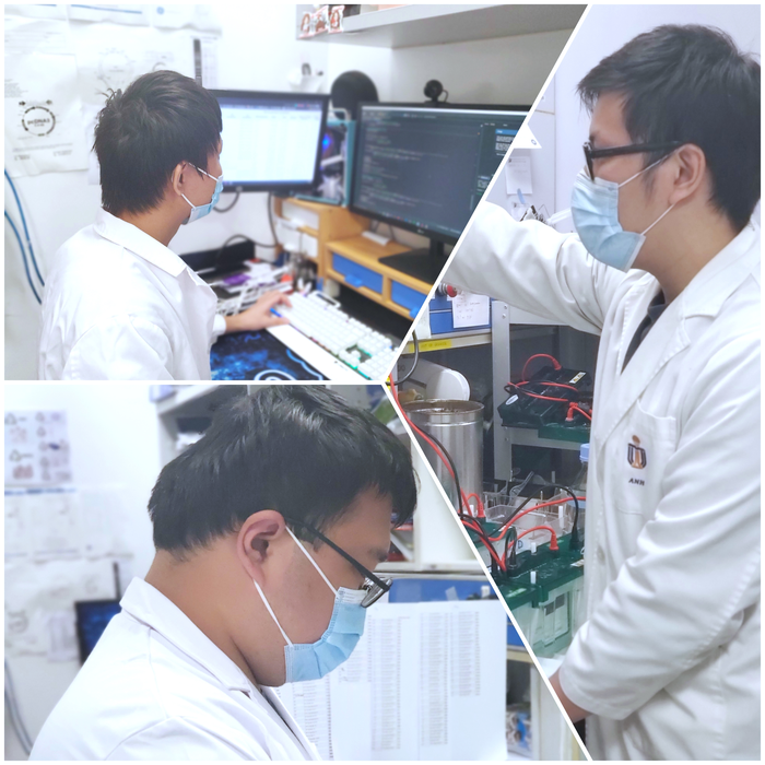 Trung Duc NGUYEN (upper left), Tam Anh TRINH (right), and Sheng BAO (lower left) are the co-first authors.
