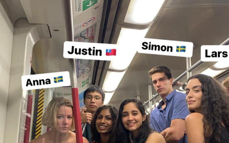 Although relatively new to HKUST, Zeynep (1st from right) already felt right at home and has actively participated in many campus activities, while trying to meet academic requirements.